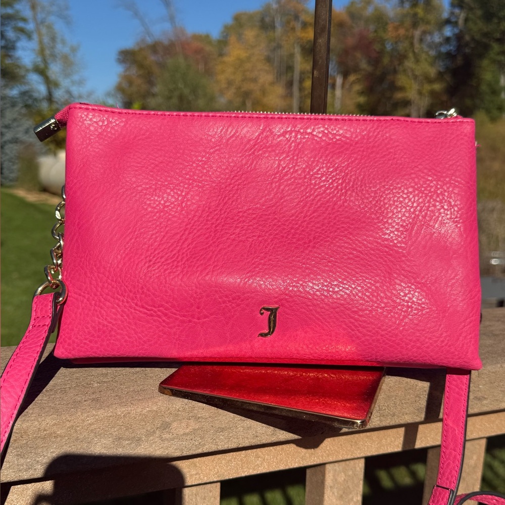EUC! Juicy Couture Pink Vintage 2 Bags in 1 Crossbody Bag - Picture 5 of 12